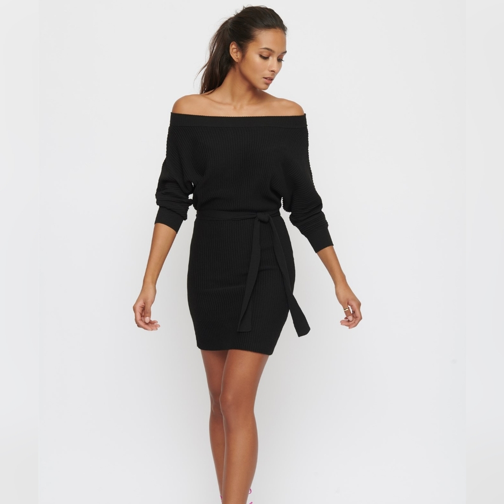 Dynamite Off-The-Shoulder Sweater Dress